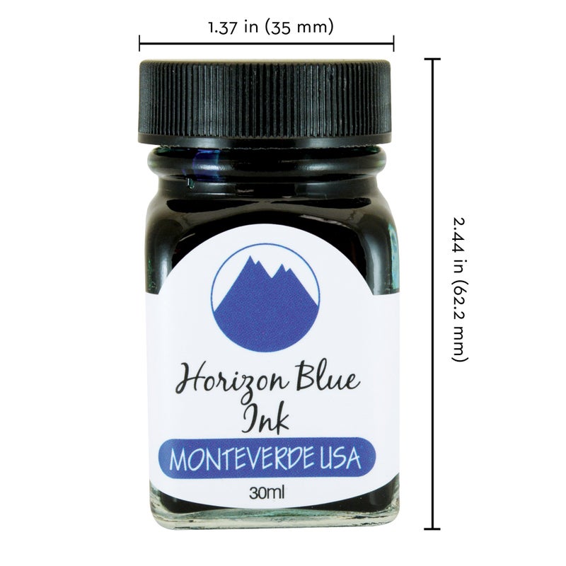 Monteverde USA Ink with ITF Technology, 30 ml Horizon Blue (G309HB) - Image 1